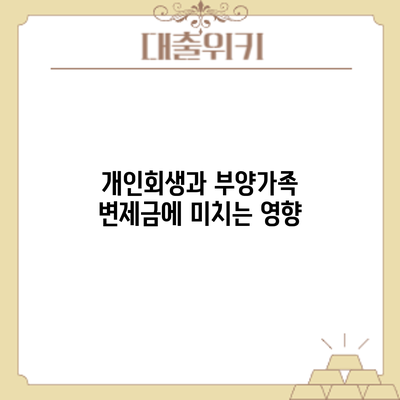 개인회생과 부양가족: 변제금에 미치는 영향